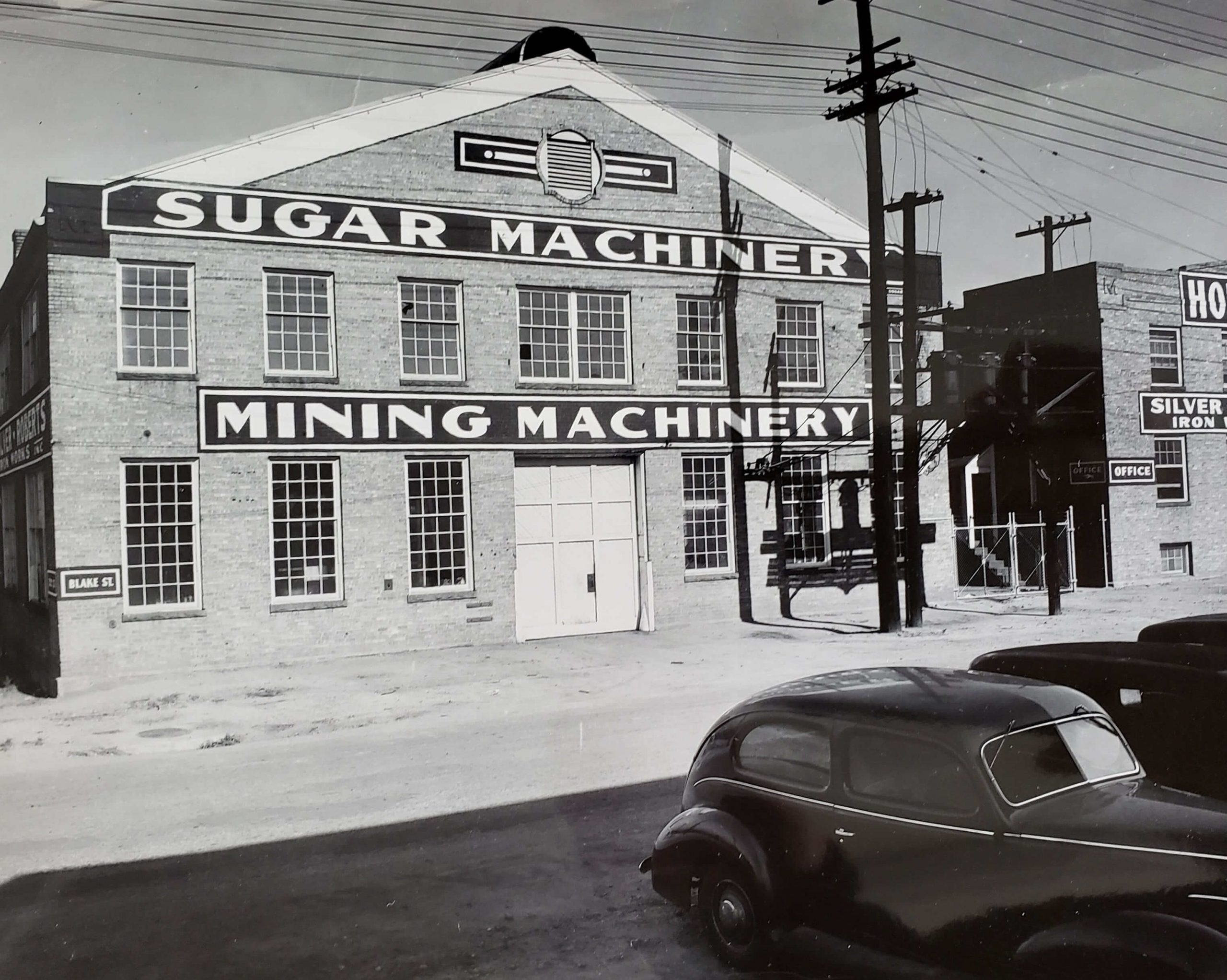 Historic Silver Iron Works / Sugar Machinery building facade in Denver